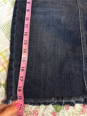 Liverpool Frayed Hem Dark Blue Women's Jean skirt